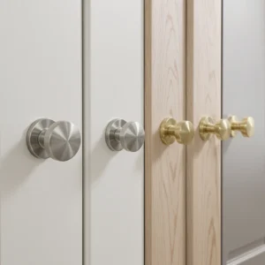Guide to choosing cabinet pulls and knobs for shaker, flat-panel, and raised-panel cabinet door styles
