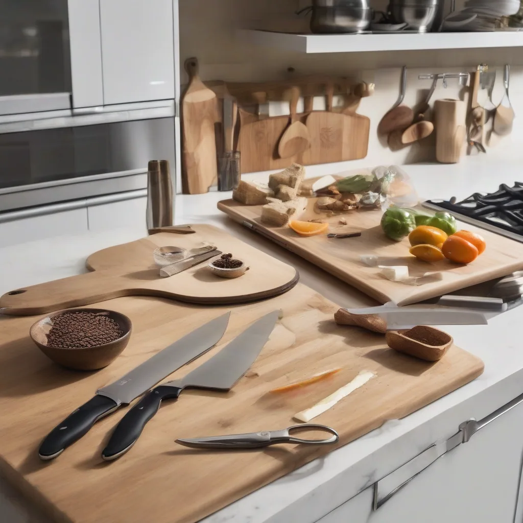 Well-organized Kitchen Counter With Distinct Zones For Prep Coffee And