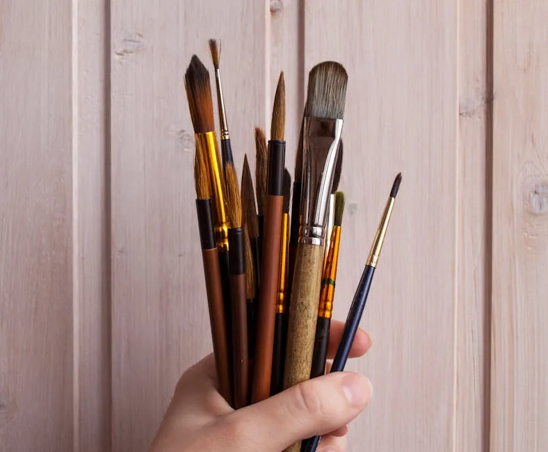 Hand Painting A Kitchen Wall With New Color